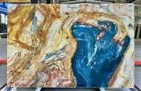 Brasilianische blaue Louise-Quarzitplatte